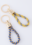 Arthur Beale Golden Globe Race Rope Keyring (Gold hardware)