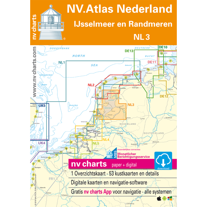 NV Atlas Chart: NL3 Ijsselmeer en Randmeren