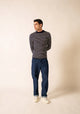 Saint James Matelot sailor jumper Marine/Ecru, Large.