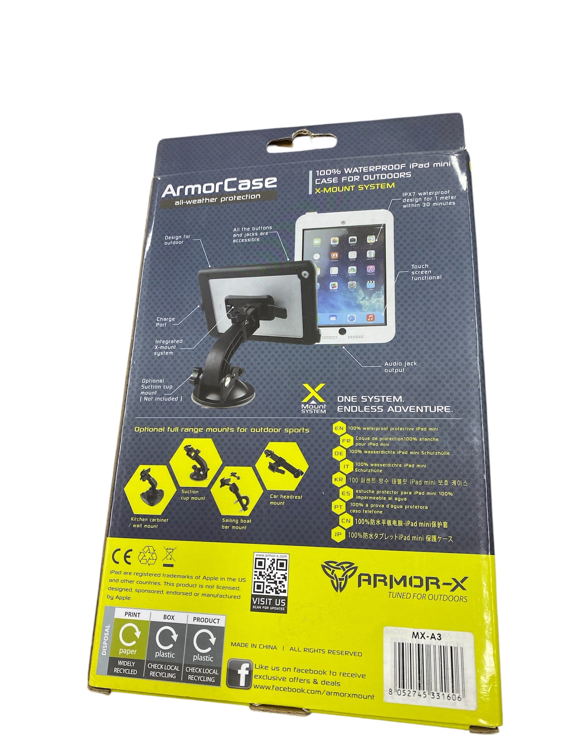 Armor-X Waterproof Protective White (iPad mini 1,2,3)