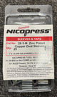 Nicopress Zinc Plated Copper Oval Sleeve for 1/8 Inch, 3mm - 3.5mm (Pack of 25).