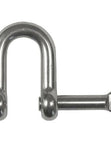 Captive Pin D Shackle - Stainless Steel.