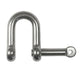 Captive Pin D Shackle - Stainless Steel.