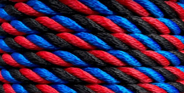 Three Strand multi-filament polypropylene.