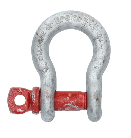 Crosby Lifting Bow Shackles (Red Screw Pin)