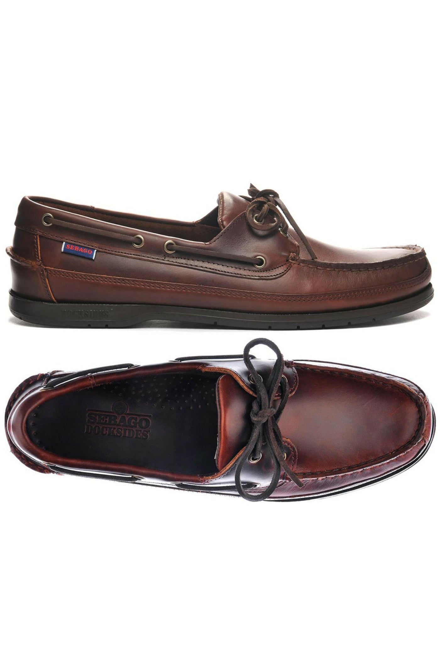 Sebago Mens Schooner Waxed Boat Shoe.