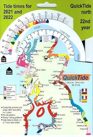 QuickTide north: tide times for 2021 and 2022, 22nd year