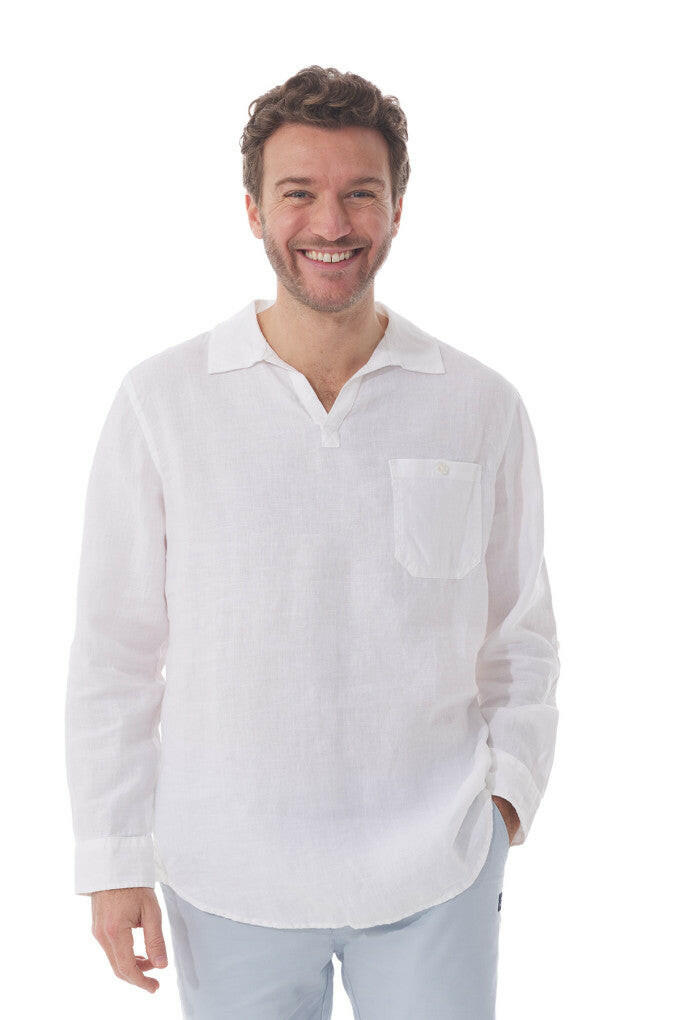 Mousqueton Yoanes mens linen shirt.