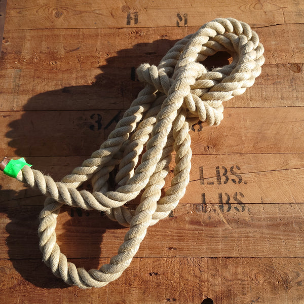 Three Strand Unbleached Soft Cotton Rope