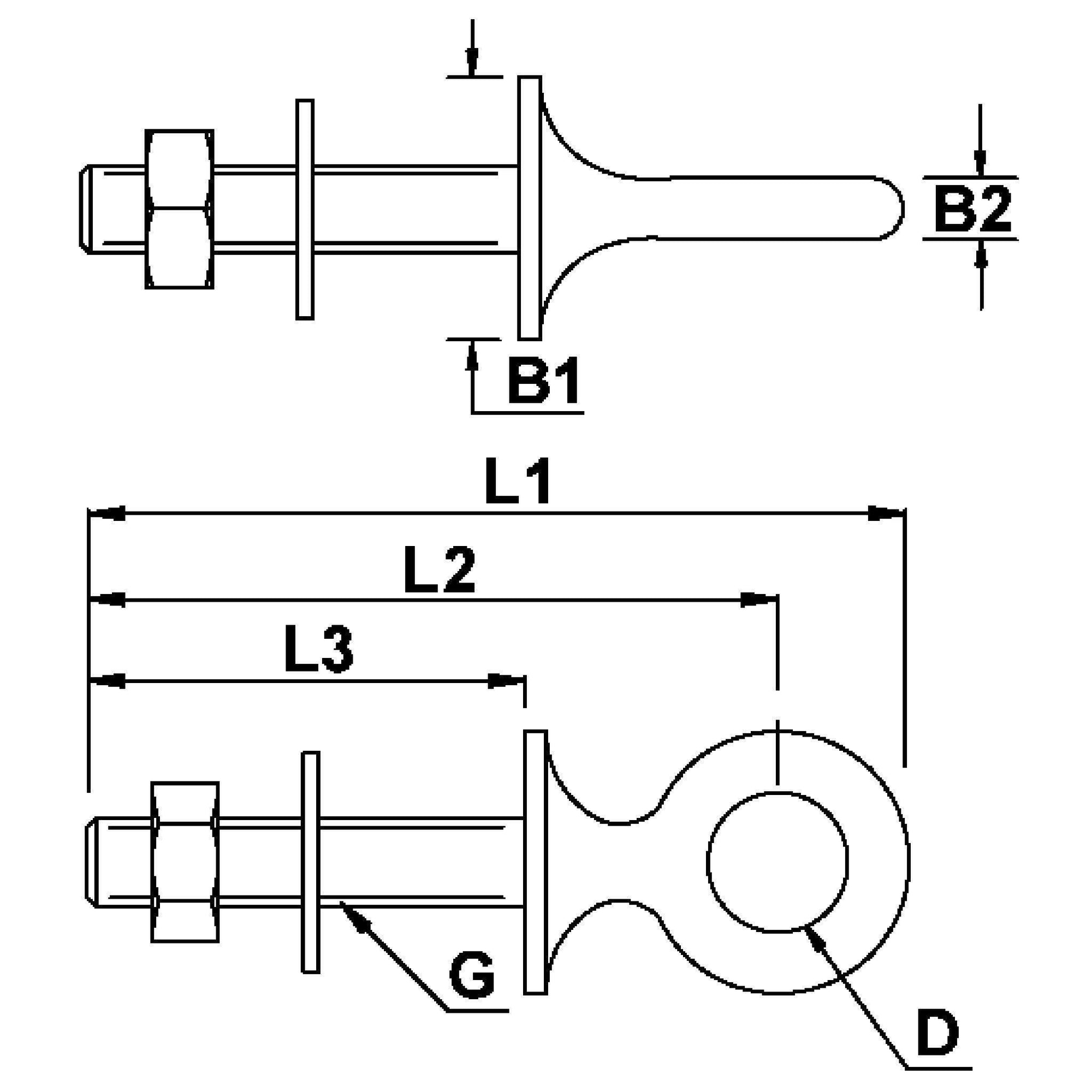 Blue Wave Eye Bolt - Arthur Beale