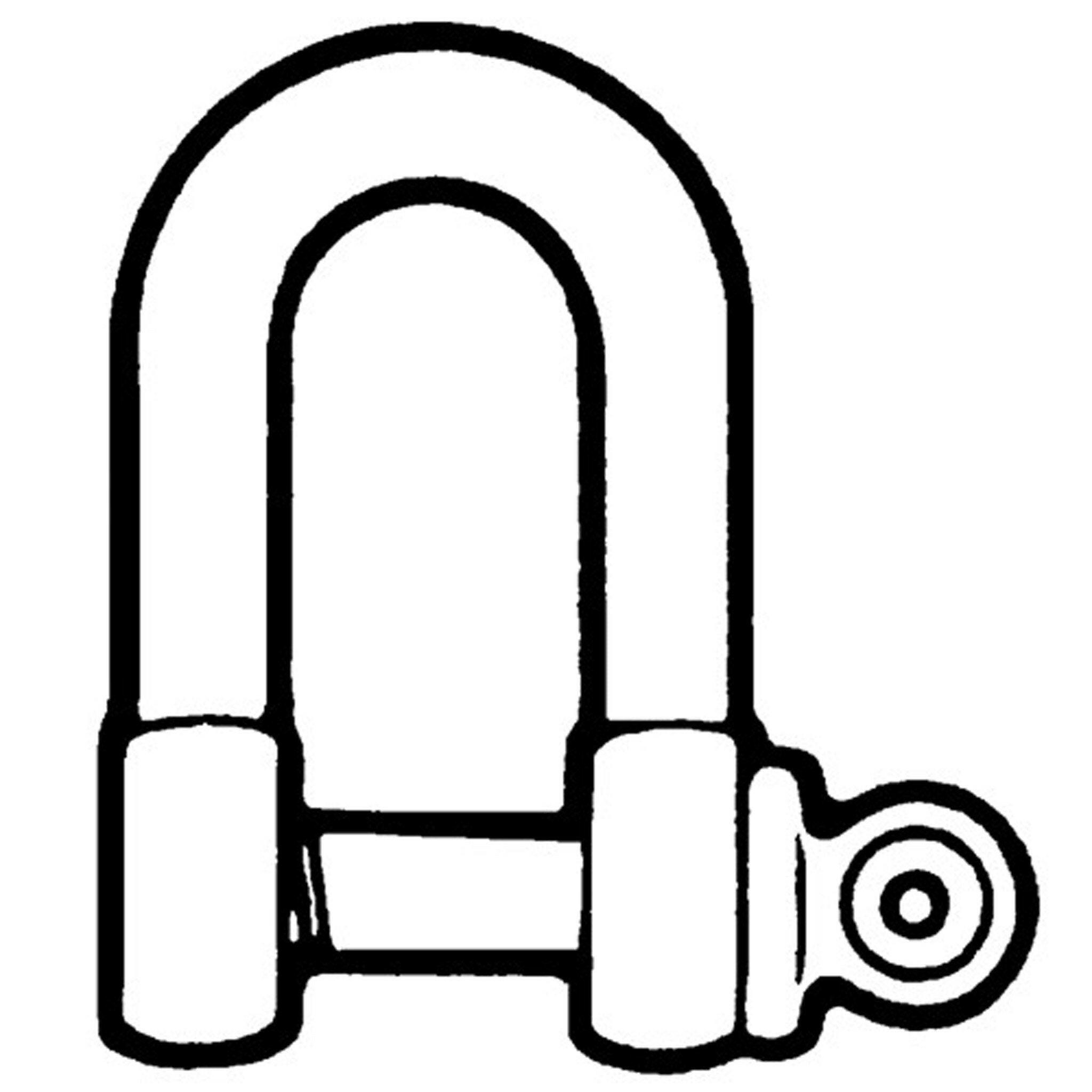 Commercial D Shackle - Galvanised - Arthur Beale