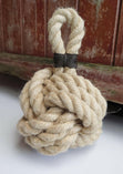 Arthur Beale Flax Rope Door Stop.