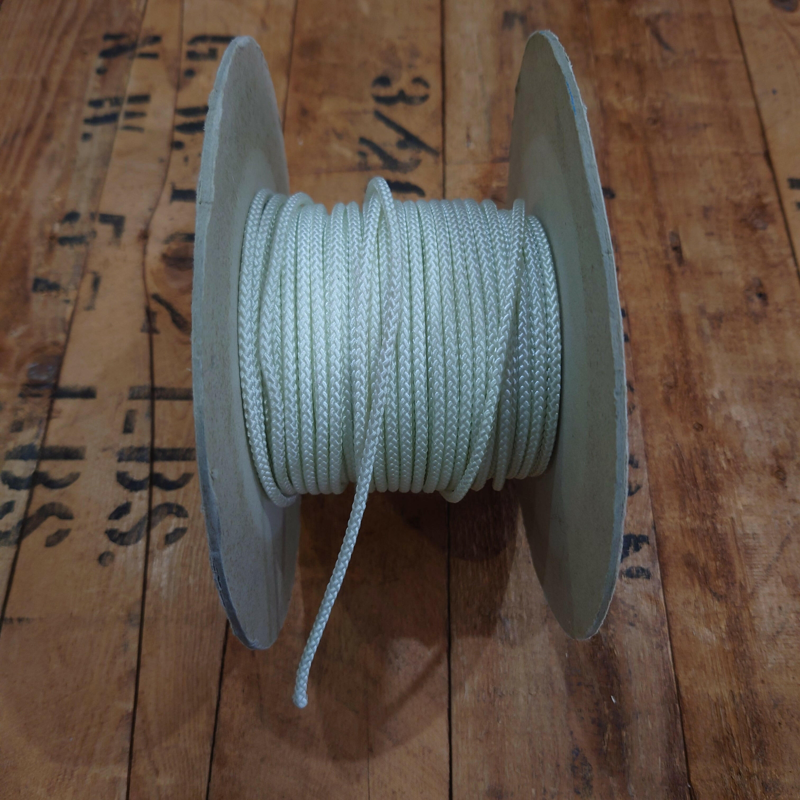 White Nylon 8 plait 3.5mm.