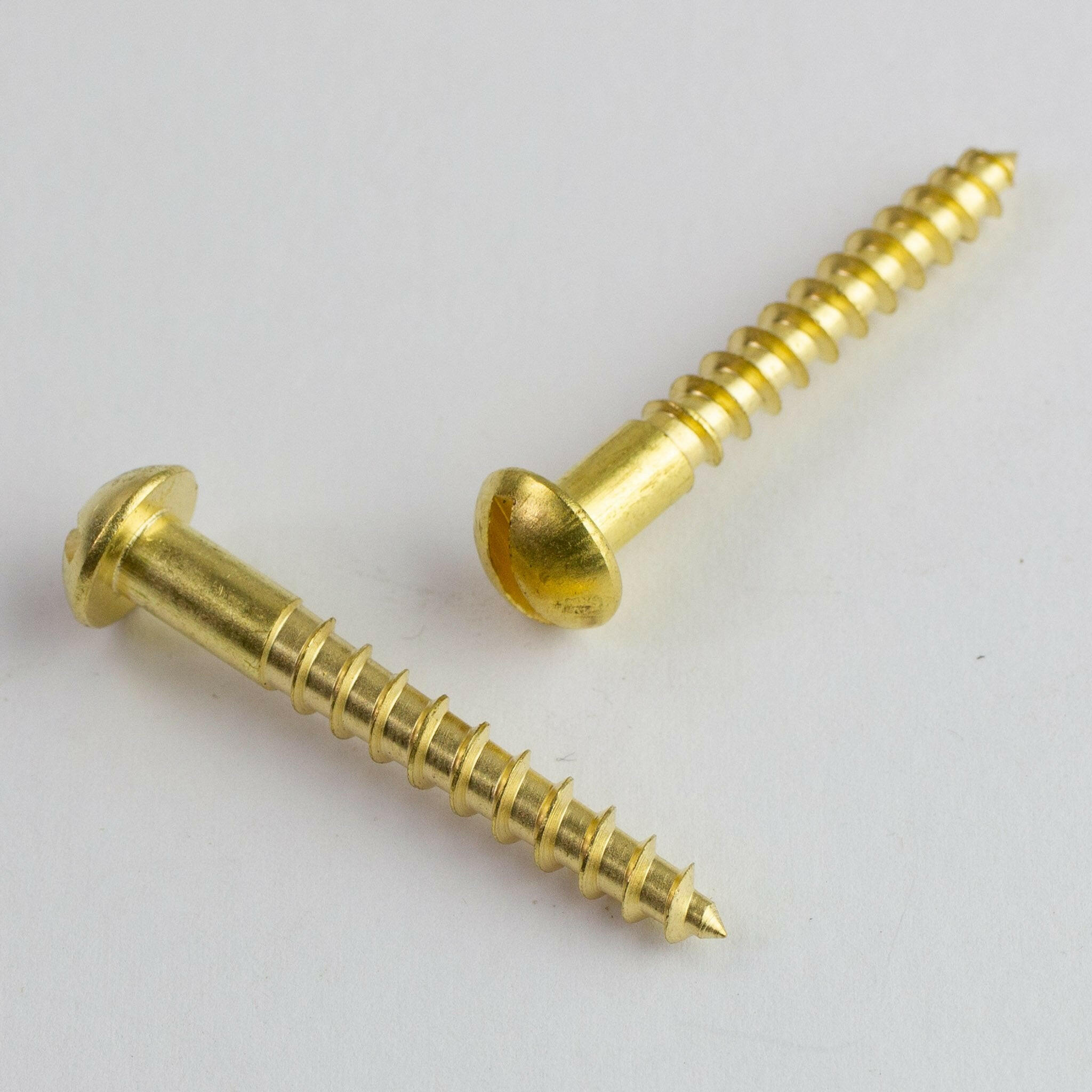 Slotted Brass Wood Screws - Arthur Beale