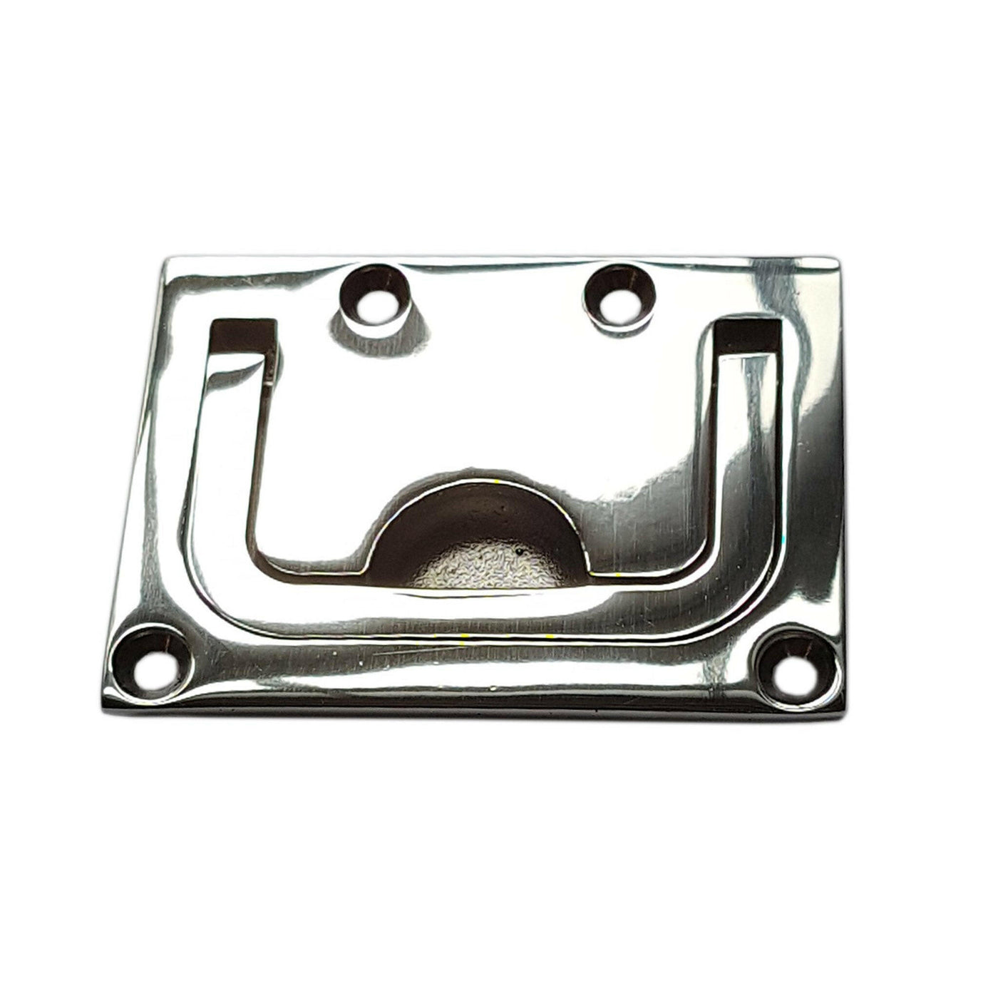 Stainless Steel Rectangular Flush Pull Handle 76 x 56 mm - Arthur Beale