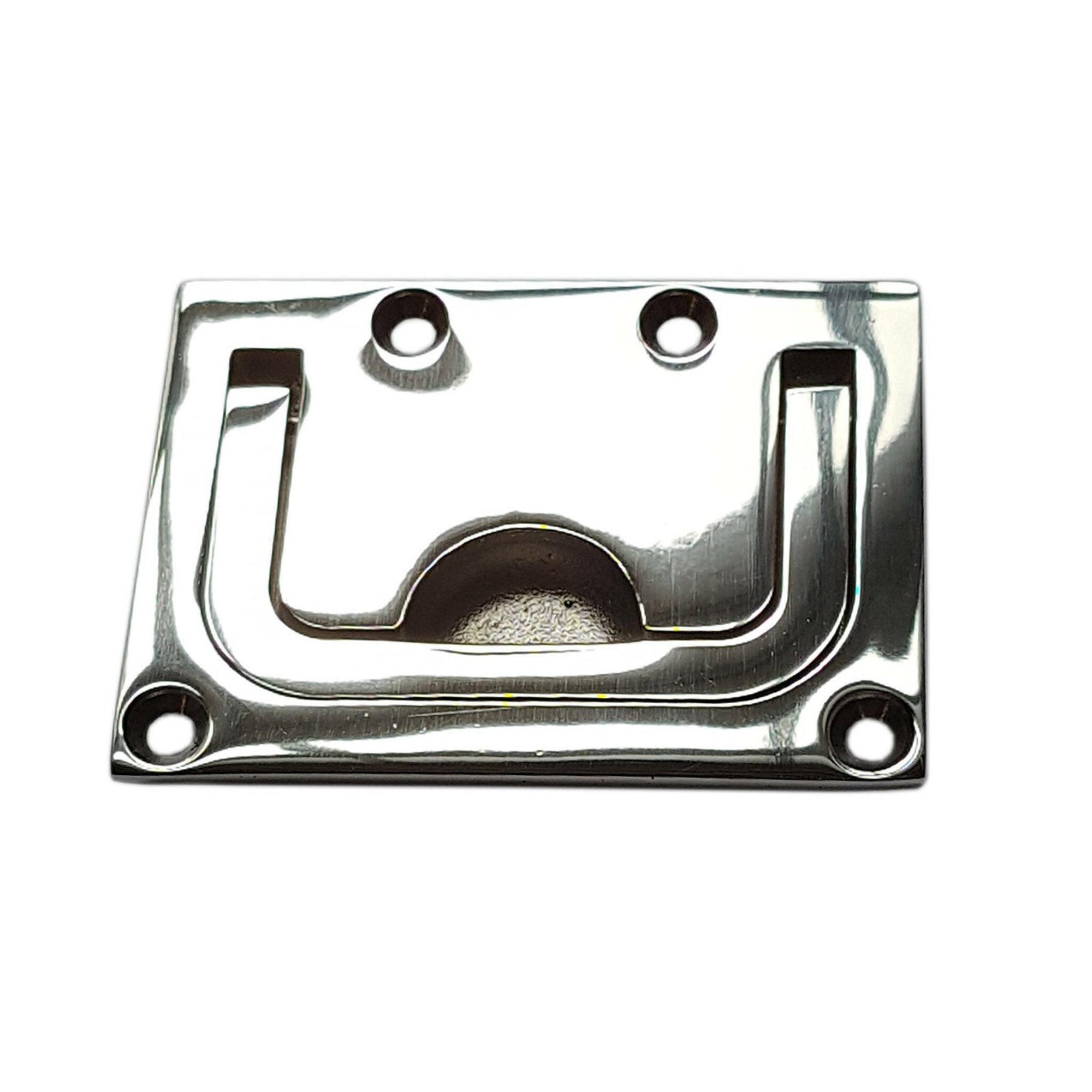 Stainless Steel Rectangular Flush Pull Handle 76 x 56 mm - Arthur Beale