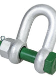 Green Pin Bolt Type Shackles.