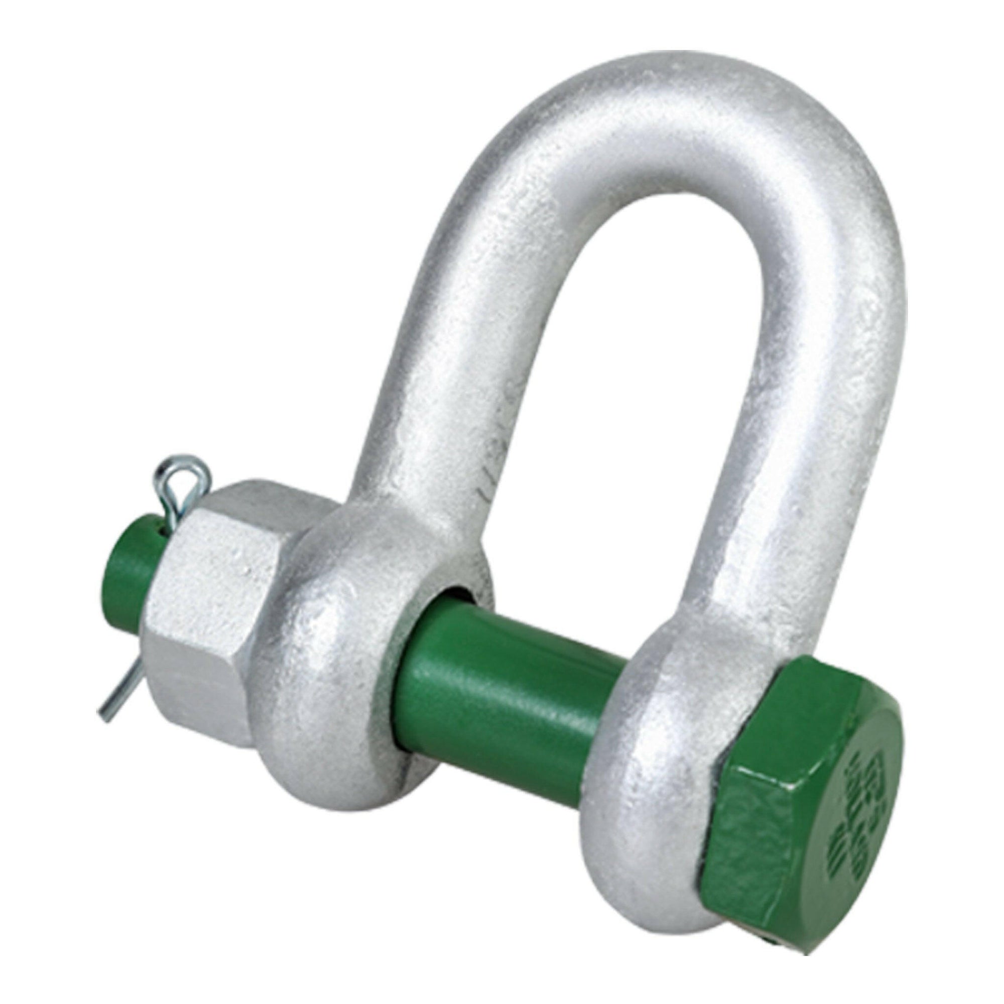 Green Pin Bolt Type Shackles.