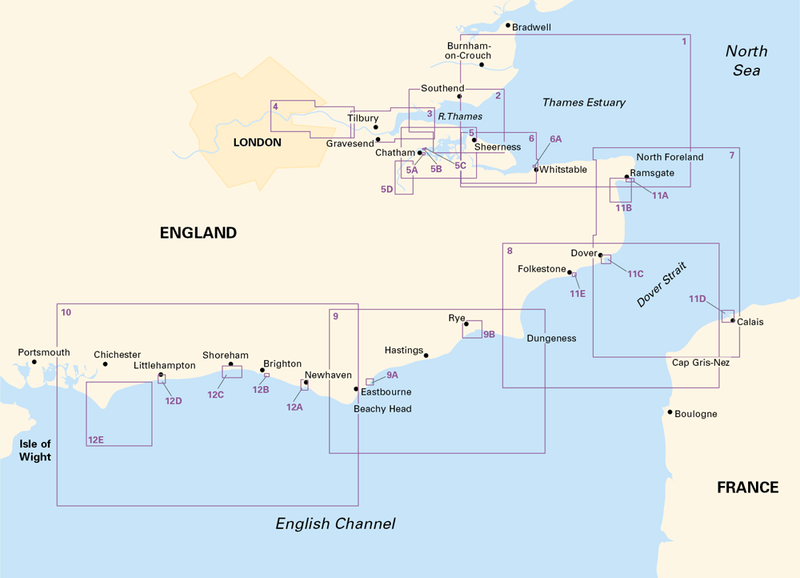 Imray Folio 2100 Kent and Sussex Coasts Chart Atlas - Arthur Beale