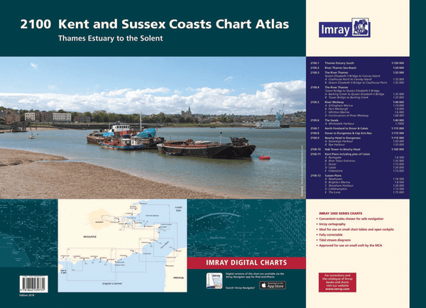 Imray Folio 2100 Kent and Sussex Coasts Chart Atlas - Arthur Beale