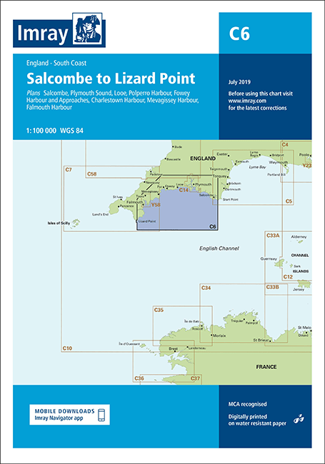Imray Chart C6 Salcombe to Lizard Point - Arthur Beale