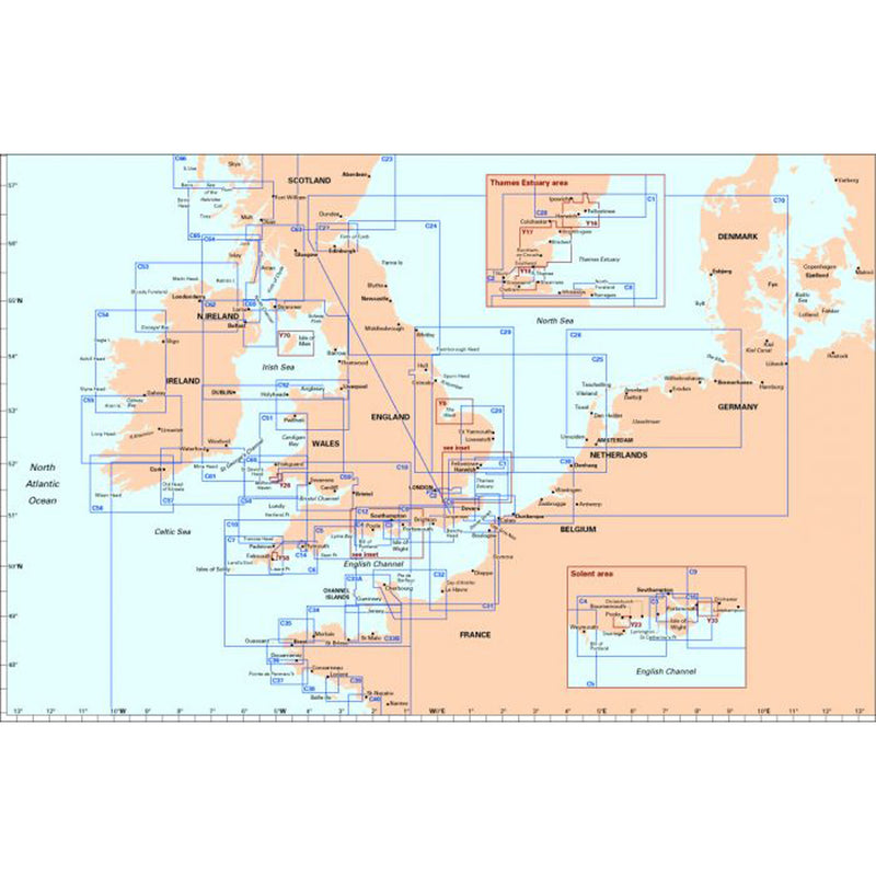 Imray Chart C33A Channel Islands (North) Scale 1:120 000 WGS84