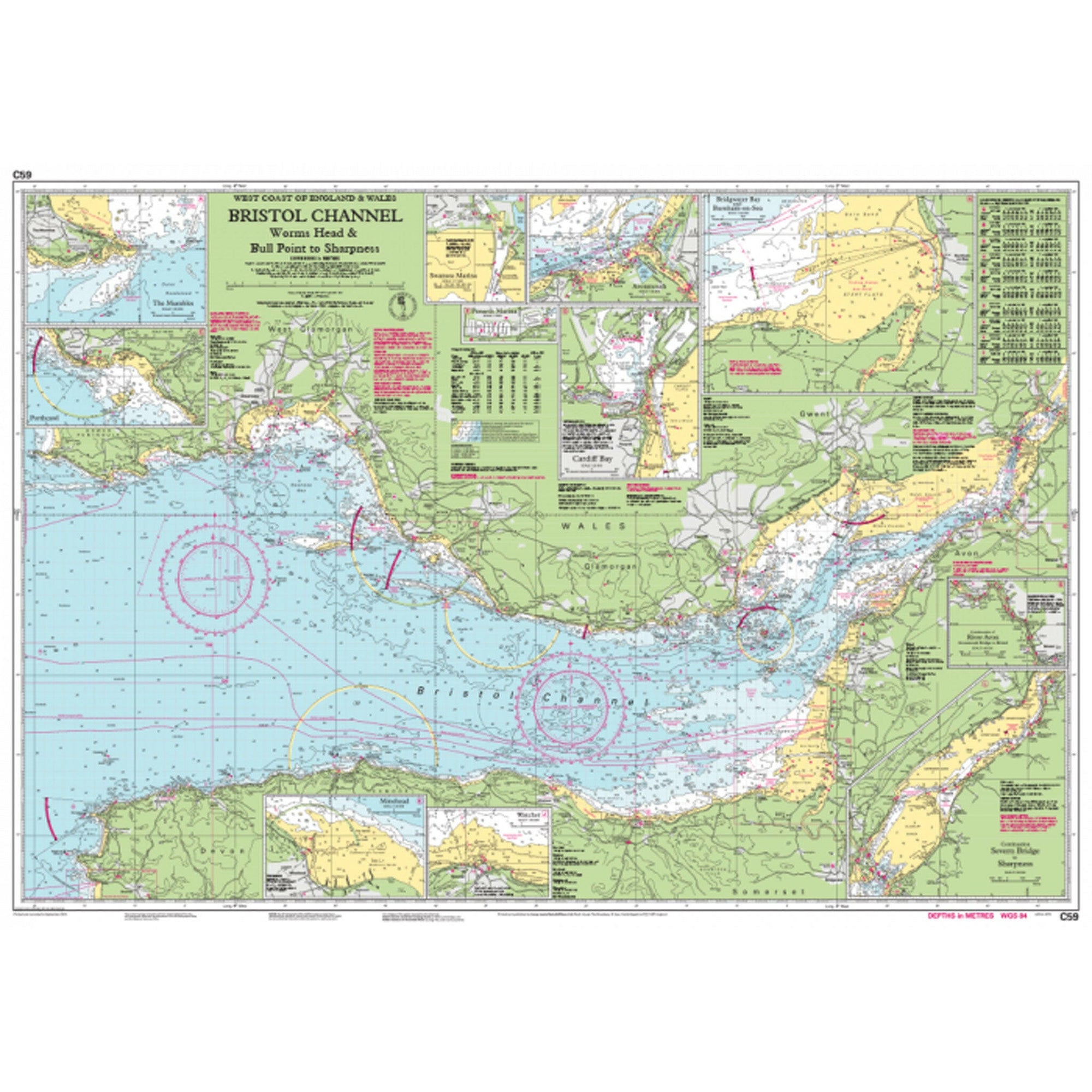 Imray Chart C59 Bristol Channel Scale 1:115 000 (2015).