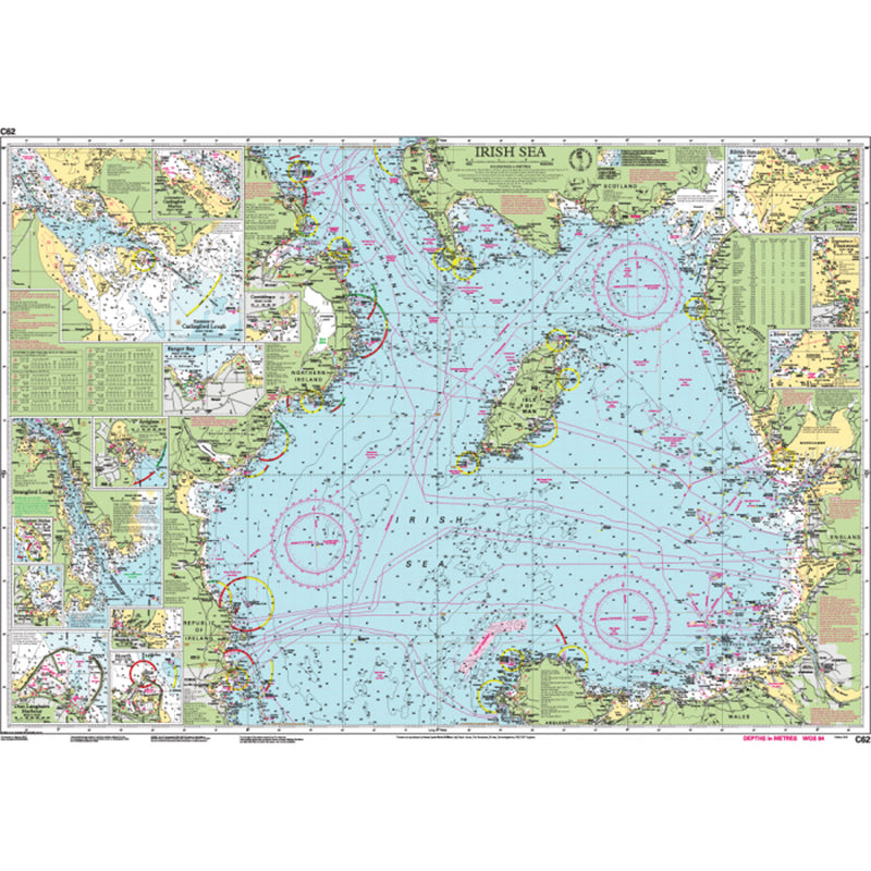 Imray Chart C62 Irish Sea Scale 1:280 000 WGS84