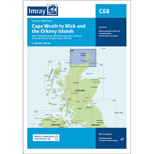 You added <b><u>Imray Chart C68 Cape Wrath to Wick and the Orkney Islands Scale 1:160 000 WGS84</u></b> to your cart.