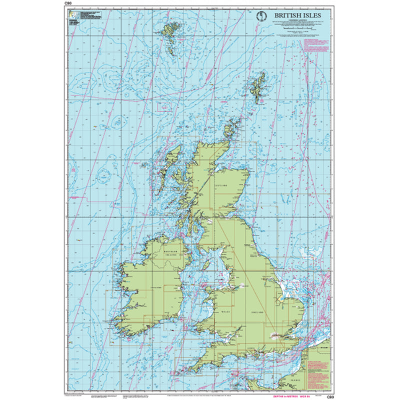 Imray Chart C80 British Isles Scale 1: 1 500 000 WGS84