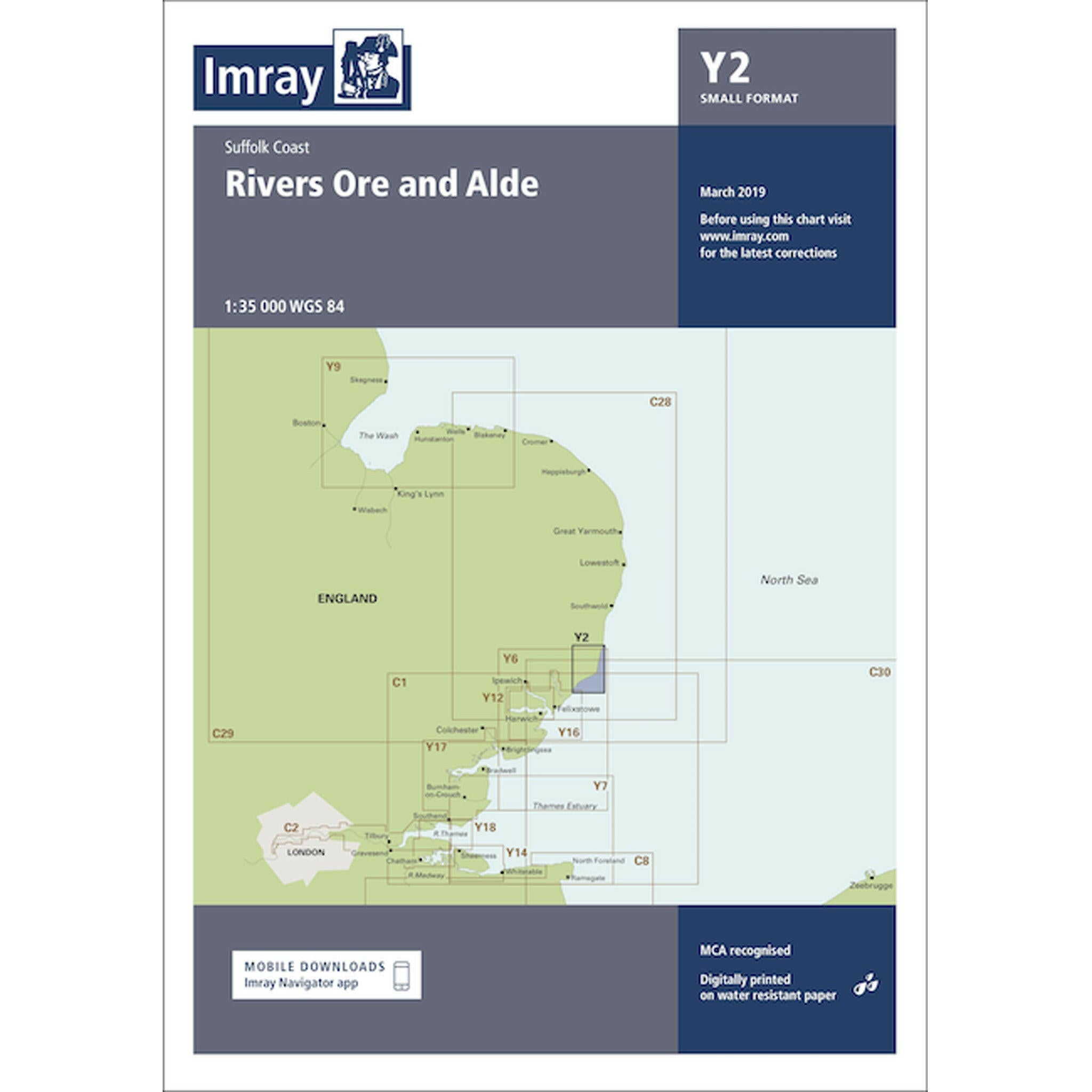 Imray Y2 Rivers Ore and Alde.