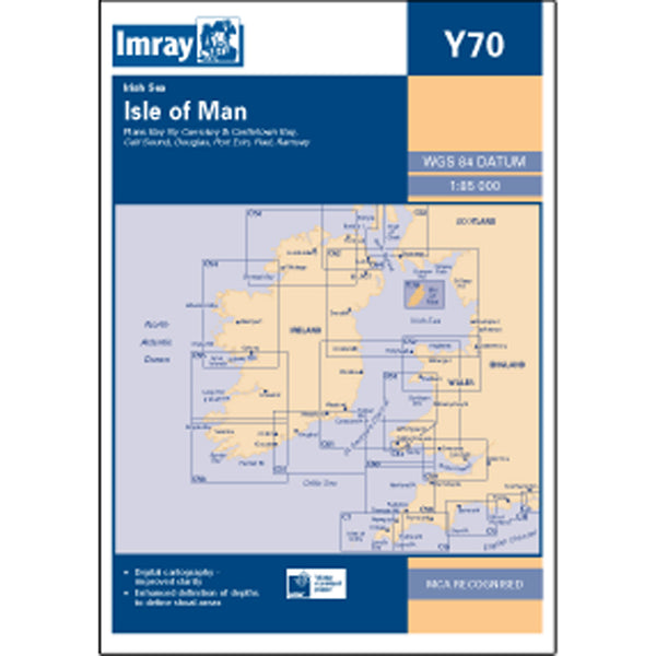 Imray Y70 Isle of Man Scale 1:85 000 WGS84