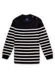 Saint James Moussaillon striped sailor jumper for kids.