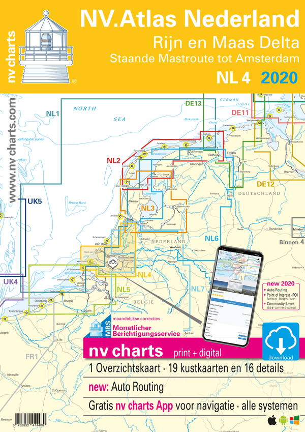 NV Atlas Chart: NL4 Rijn & Maas Delta - Arthur Beale