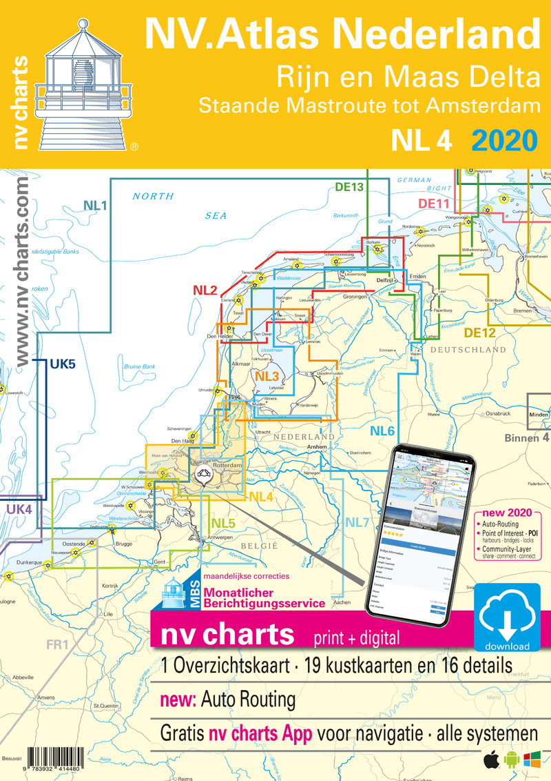 NV Atlas Chart: NL4 Rijn & Maas Delta - Arthur Beale