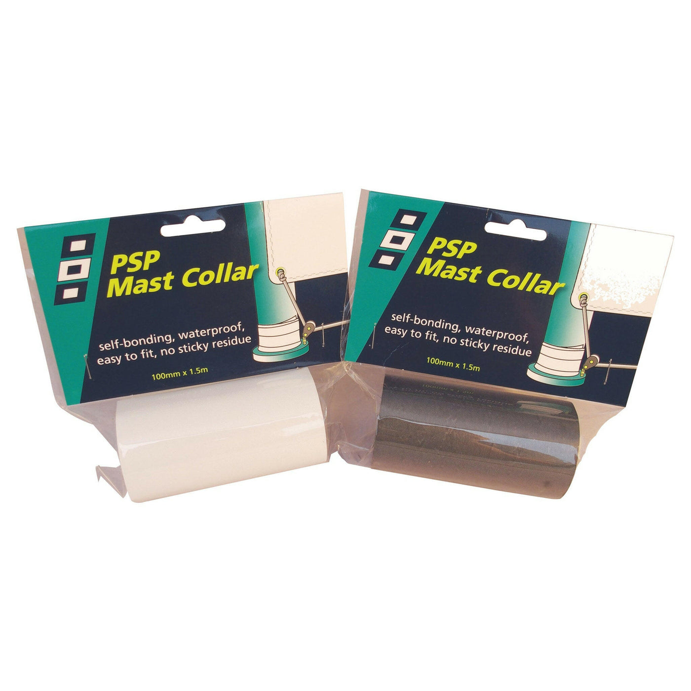 PSP Self Amalgamating Mast Collar 100 mm x 1.5 m - Black.