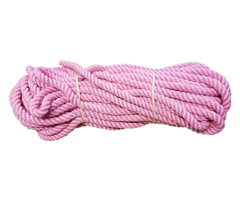 Soft Matt Three Strand Pink Polyester 12 mm - Arthur Beale