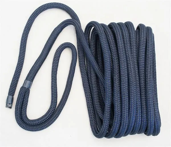 Rope Mooring Line - Polyester - 12mm - 15m - Navy