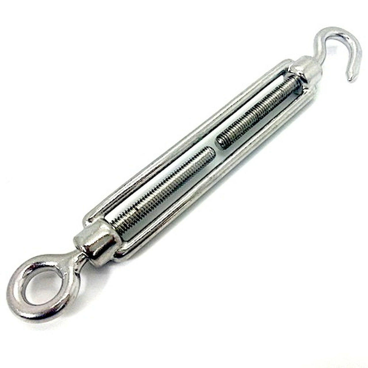 Galvanised Straining Screw - Hook to Eye.