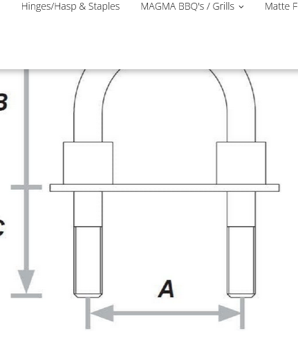 Seasure Stainless Steel U Bolts.