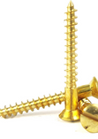 Slotted Brass Woodscrews.
