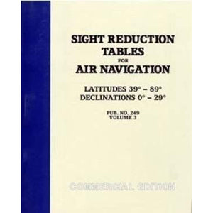 You added <b><u>Sight Reduction Tables for Air Navigation Vol 3 (Latitudes 39-89)</u></b> to your cart.