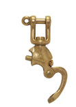 Swivel D Snap Shackle Bronze - Arthur Beale