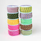 Neon Braided Polyester Trim Line Mini Reels.