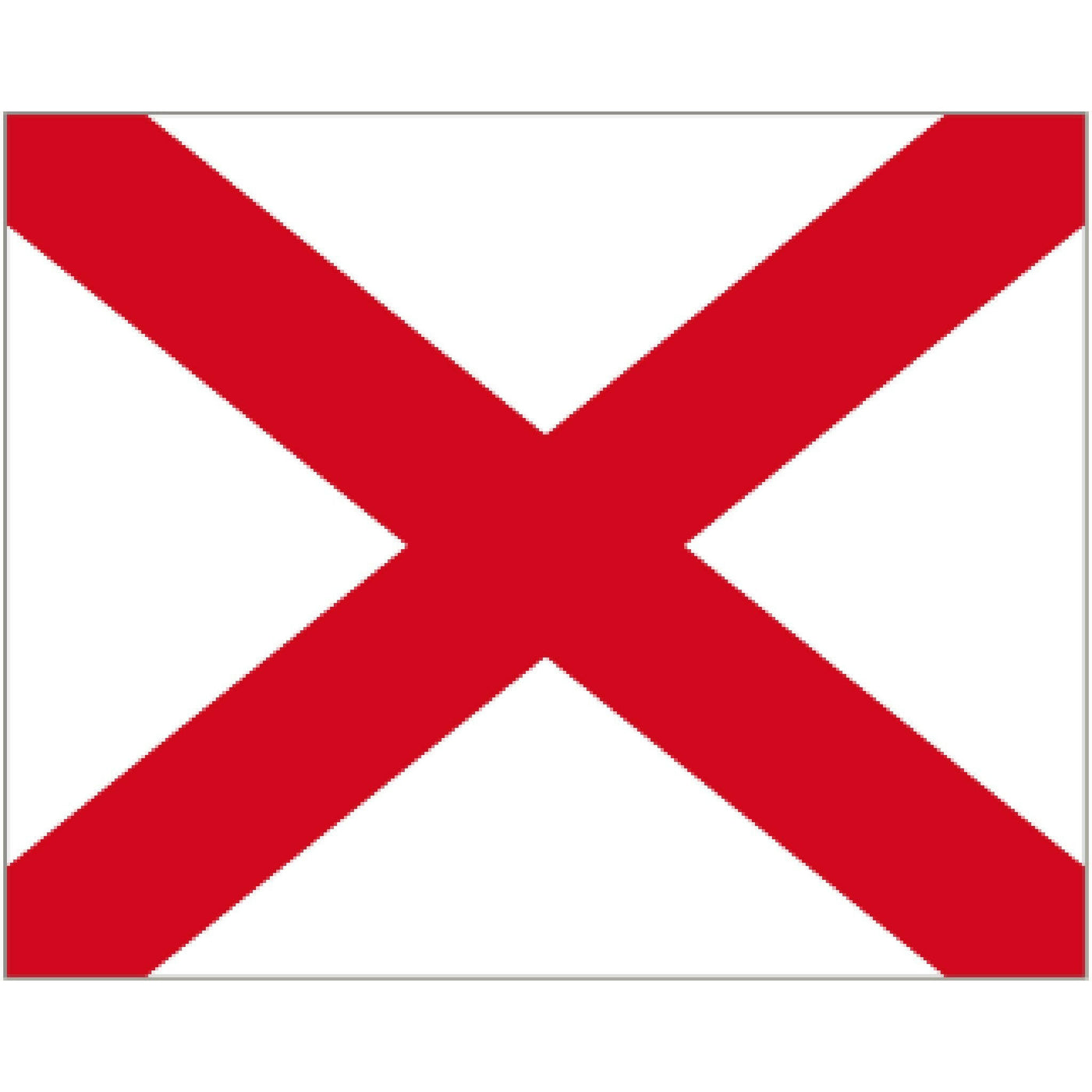 Code Flag Letter V - Victor - Arthur Beale