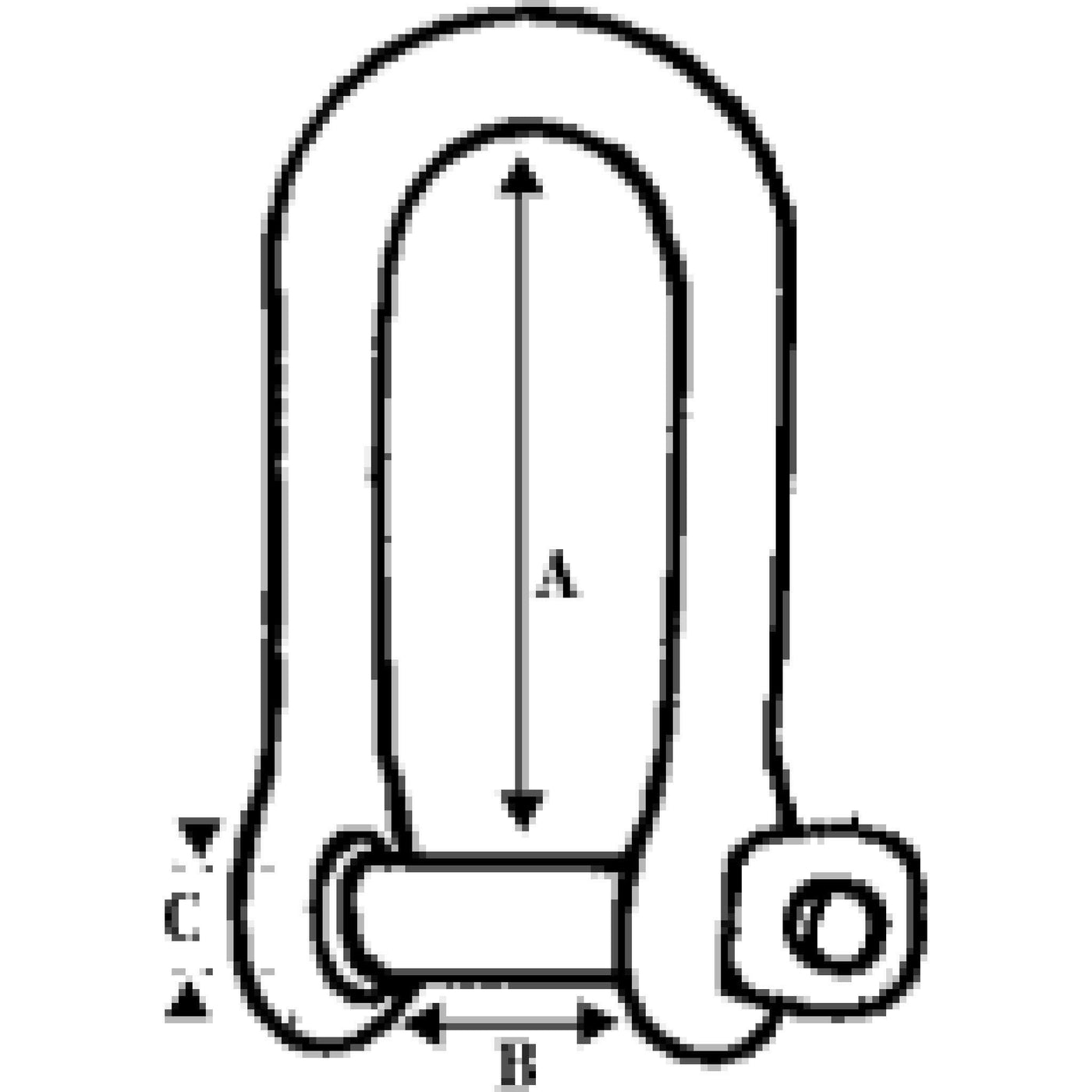 Wichard Long Captive Pin D Shackle.