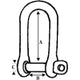 Wichard Long Captive Pin D Shackle.