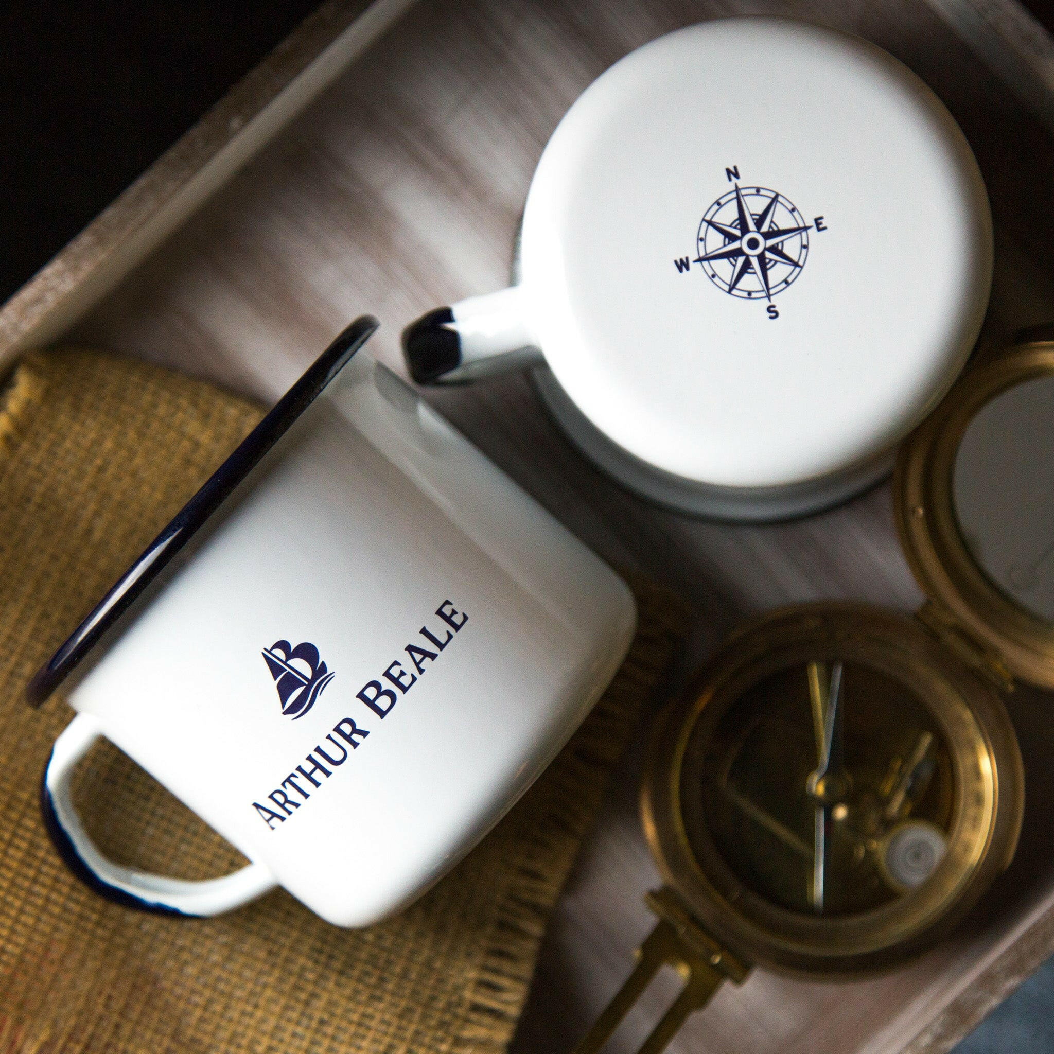 Arthur Beale Enamel Mug.