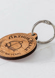 Arthur Beale Wooden Keyring.