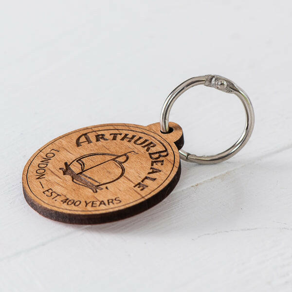 Arthur Beale Wooden Keyring.